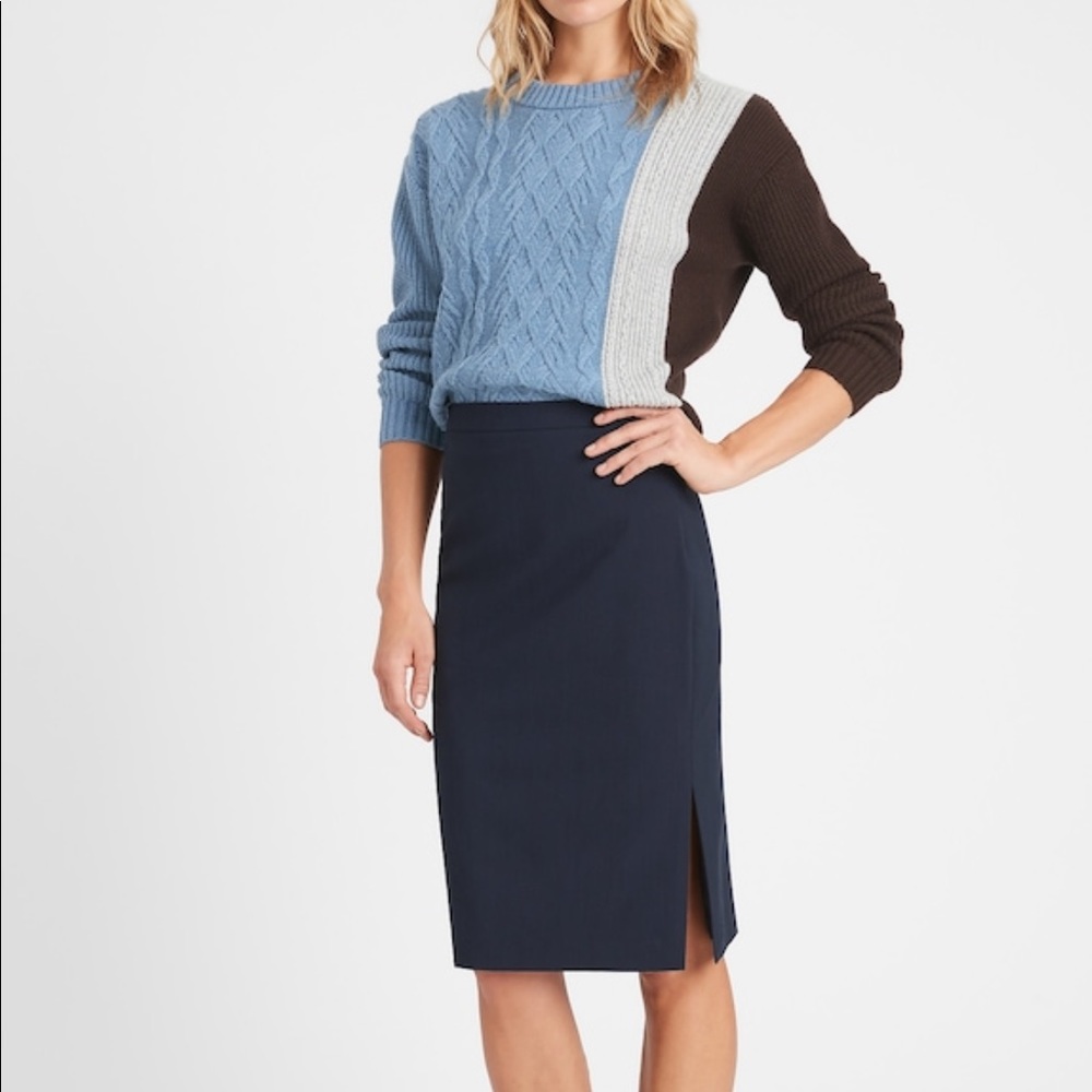 Petite Washable Italian Wool-Blend Pencil Skirt